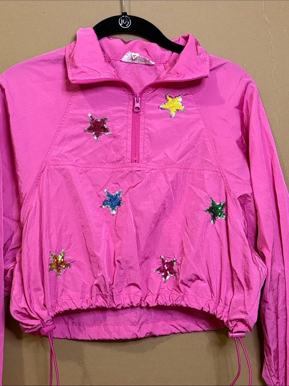 Peach Love California Hot Pink Sequin Star Mini Skirt - Picture 8 of 9